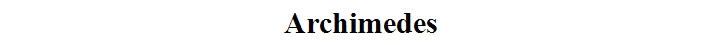 Archimedes